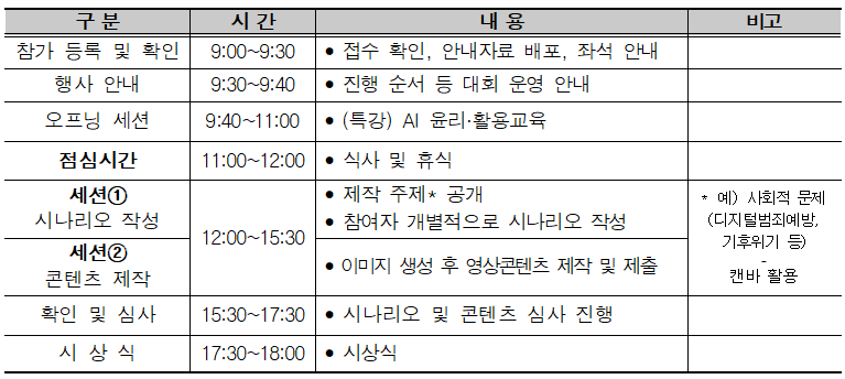 행사일정