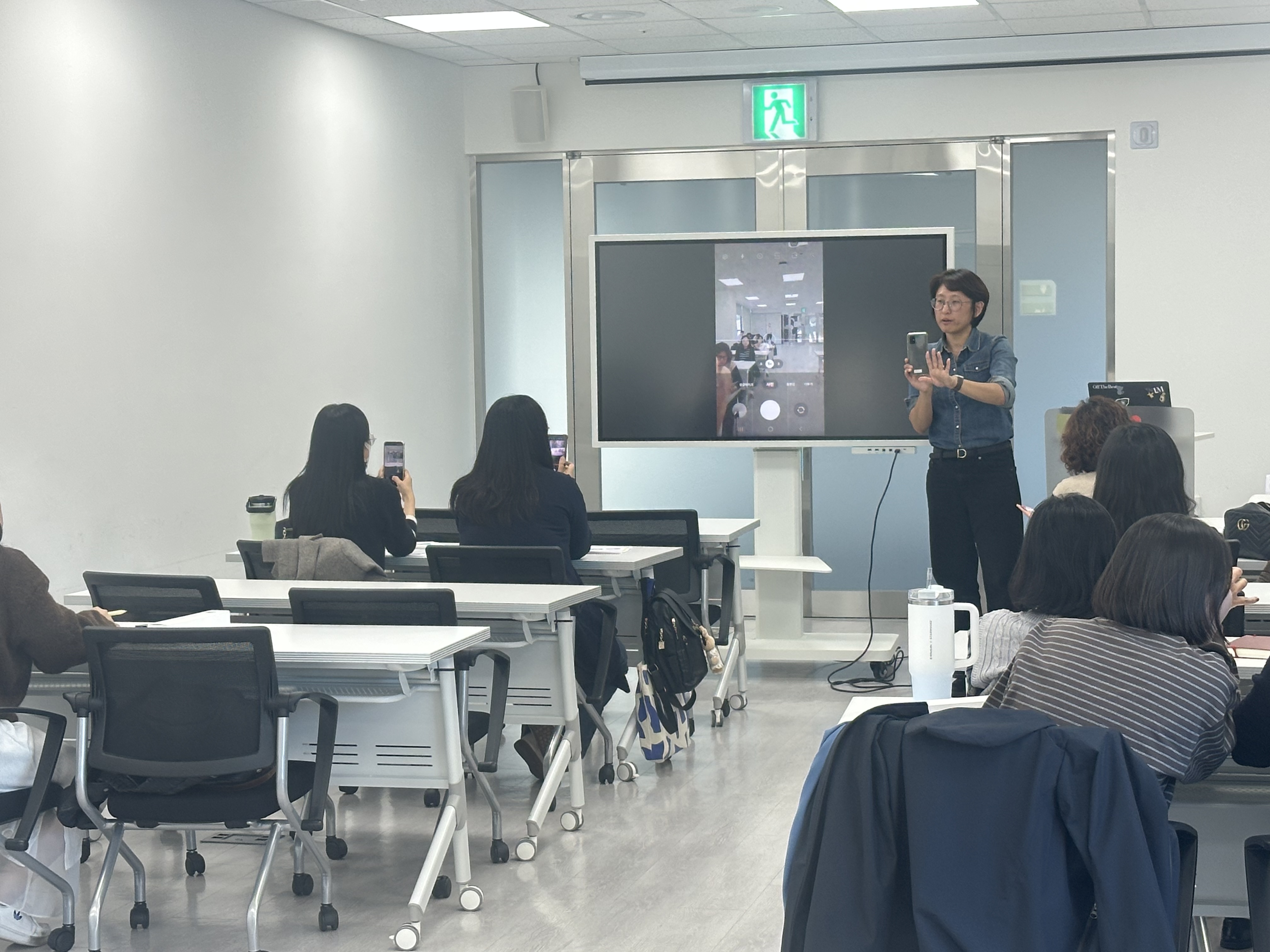 영상편집 어플을 이용한 실습사진 2